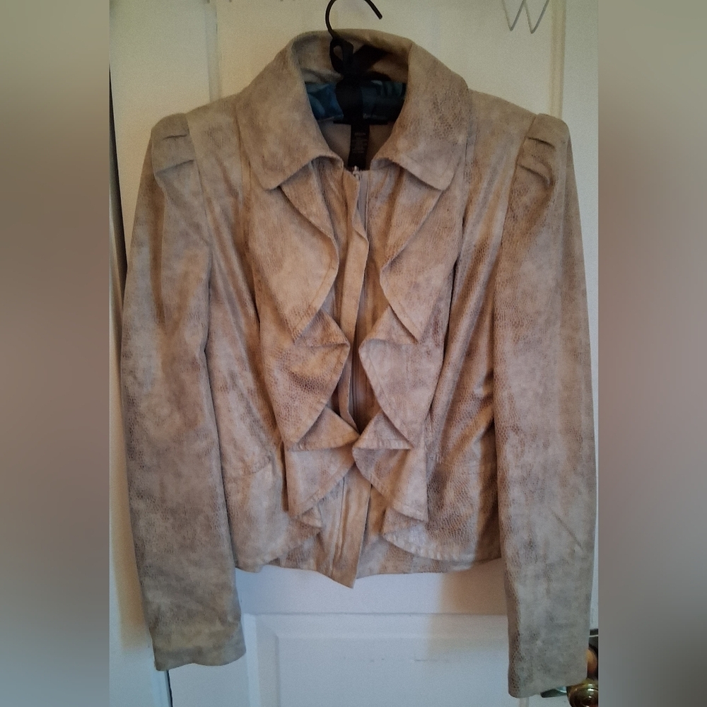 INC Elegant Tan Women's Jacket Size M